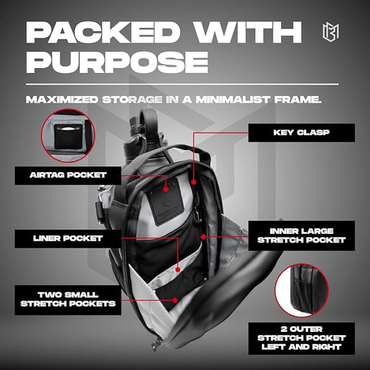 Magnetic bottle bag by Fitnessniches, featuring a sleek design and secure magnetic closure for easy carrying.
