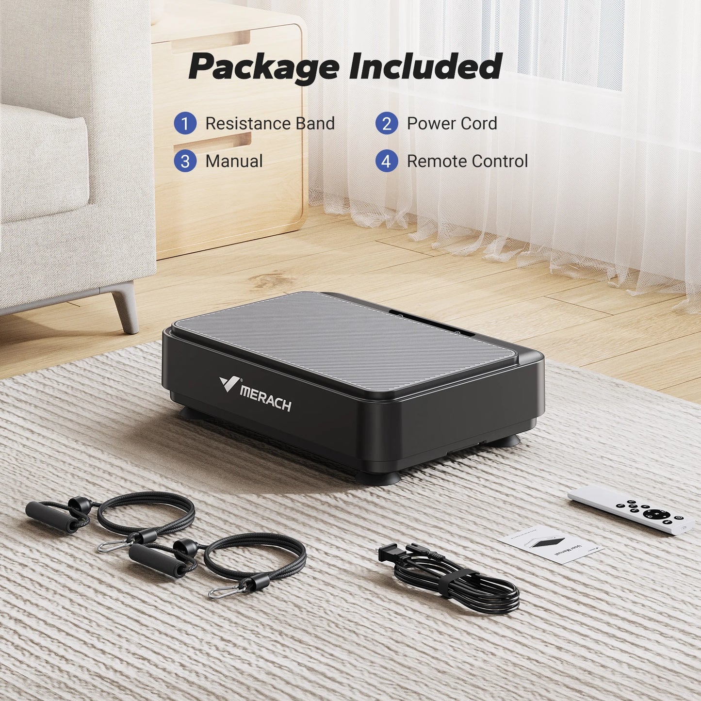 Fitnessniches vibration plate exercise machine with user standing on it, showcasing its design and functionality.