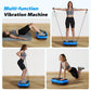 Whole Body Vibration Plate Machine by Fitnessniches with textured surface and control panel in a home fitness setting.