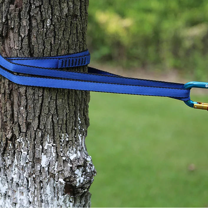 Professional Fitnessniches nylon sling belt for rock climbing, featuring durable construction and adjustable design.