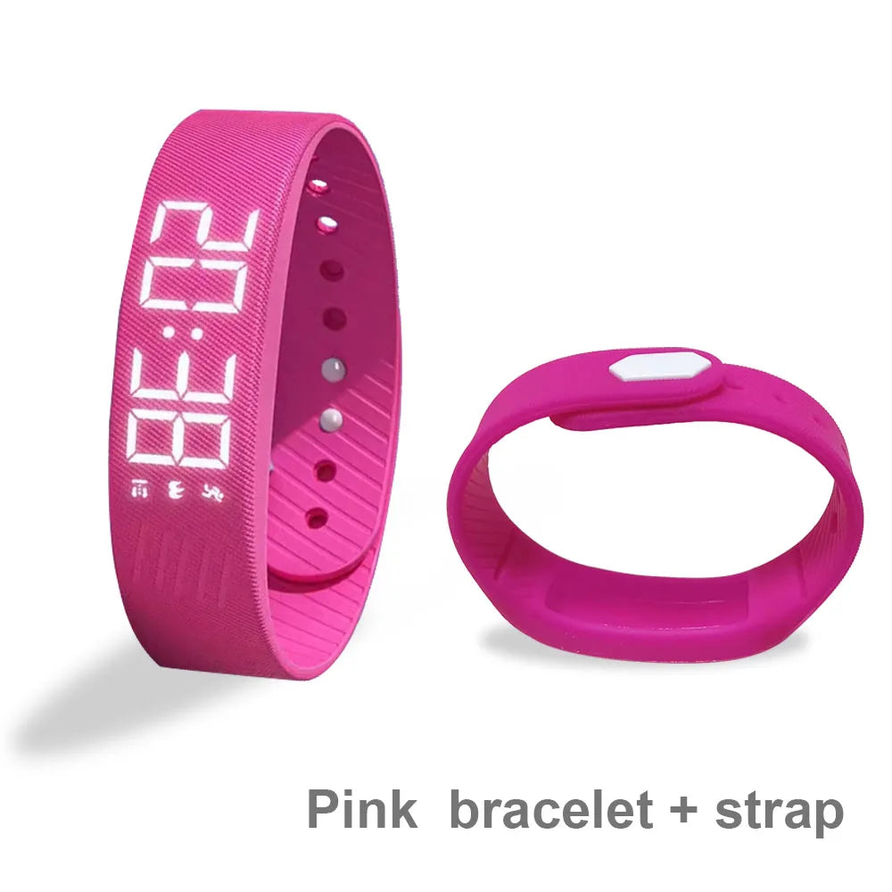 LED digital smart bracelet by Fitnessniches, featuring a sleek design and vibrant display for fitness tracking.