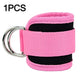 Ankle straps resistance bands in black, designed for strength training and rehabilitation exercises by Fitnessniches.