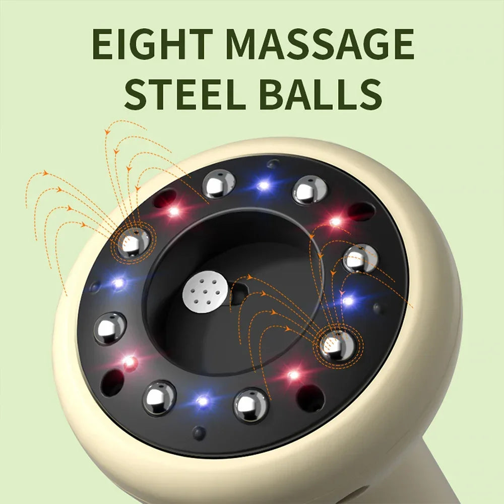 USB rechargeable abdominal massager by Fitnessniches with ergonomic design and control buttons visible in the image.