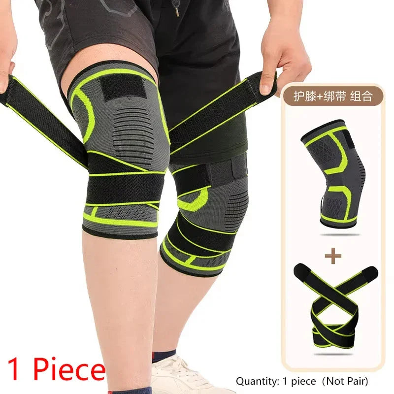 Nylon sport knee brace by Fitnessniches, designed for support and comfort during athletic activities.