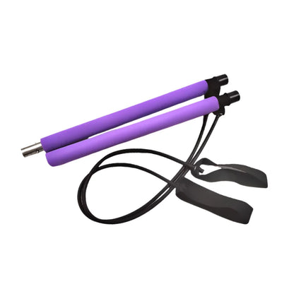 Portable Fitnessniches Yoga Pilates Bar with resistance bands, showcasing a sturdy design for versatile workouts.