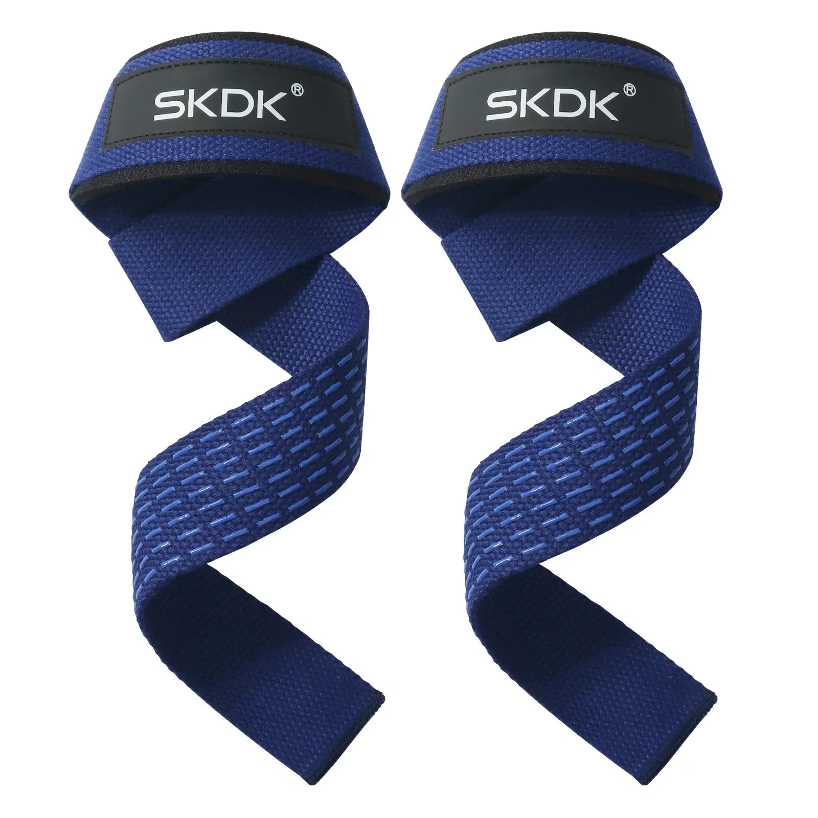 Fitnessniches weightlifting wrist straps with durable fabric, featuring a secure fit for enhanced lifting support.