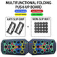 Fitnessniches push-up board set featuring multiple color-coded positions for effective upper body workouts.