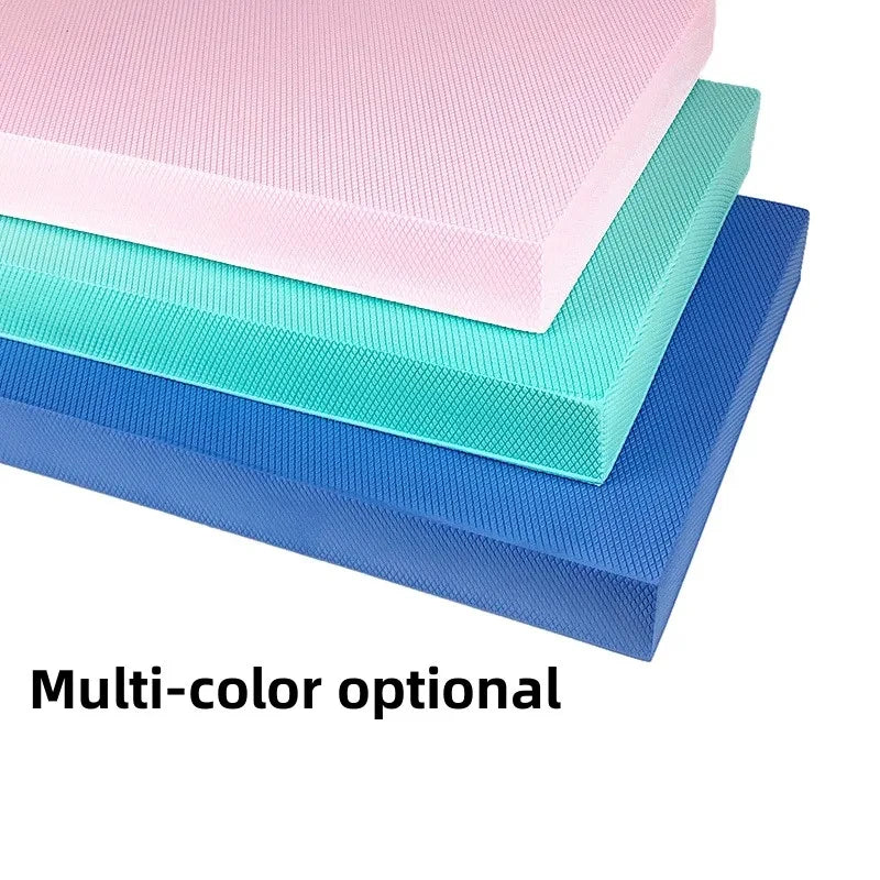 Non-slip balance foam pad by Fitnessniches, featuring textured surface for stability during workouts and exercises.