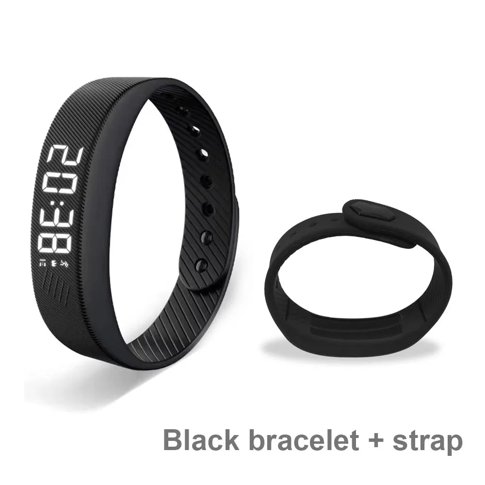 Fitnessniches Smart Bracelet with LED digital display, showcasing health tracking features and stylish design.