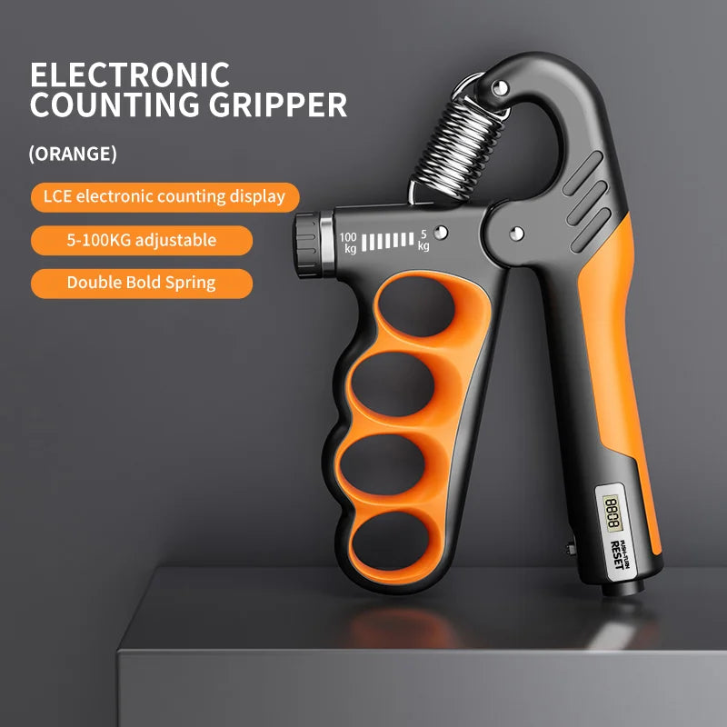Adjustable hand grip strengthener by Fitnessniches, featuring ergonomic handles and resistance settings for training.