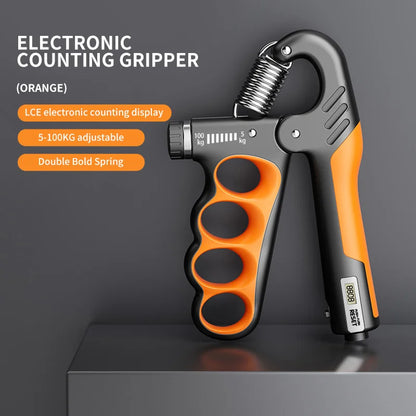 Adjustable hand grip strengthener by Fitnessniches, featuring ergonomic handles and resistance settings for training.