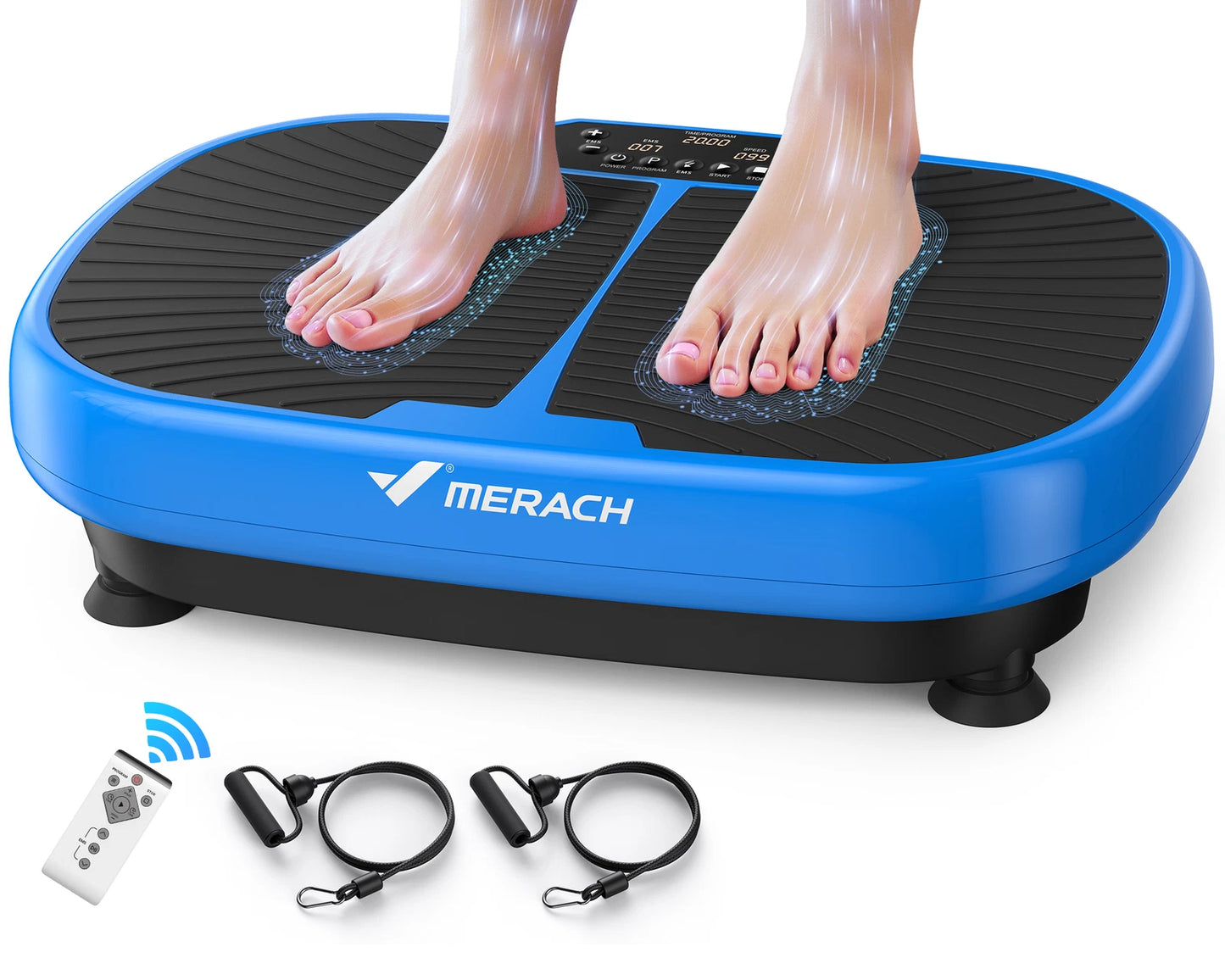Whole Body Vibration Plate Machine by Fitnessniches, featuring a sleek design with control panel and textured platform.